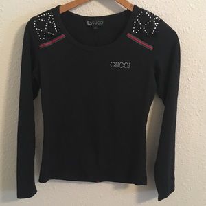 Gucci Black Girls Youth Shirt